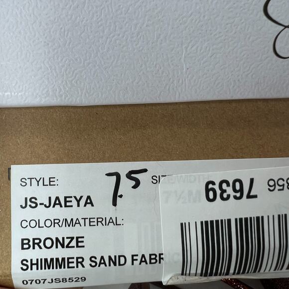 Jessica Simpson JS-Jaeya Strappy Heel Bronze Shimmer Women's 7.5M Formal Prom - Picture 11 of 11